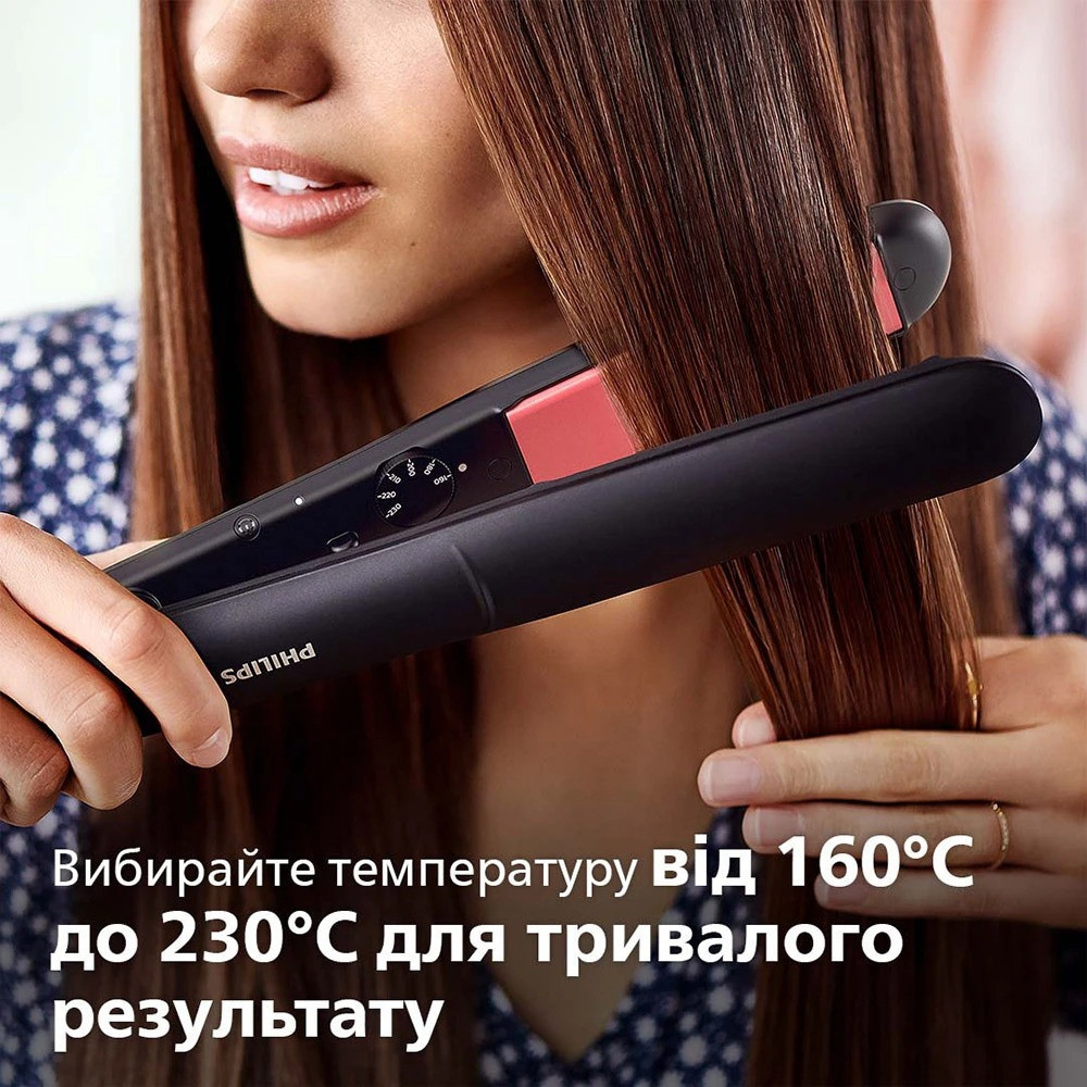 Праска (Випрямляч) для волосся Philips BHS376/00 чорний з рожевим Харьков - изображение 5