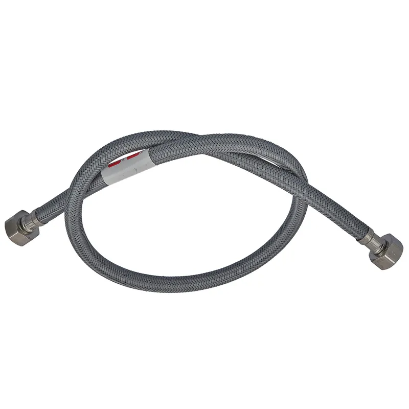 Гнучке підведення Zerix ZHN-02-FF1/2"-150 (нейлонове обплетення, гайки нерж) (ZX5144) Київ - фото 1