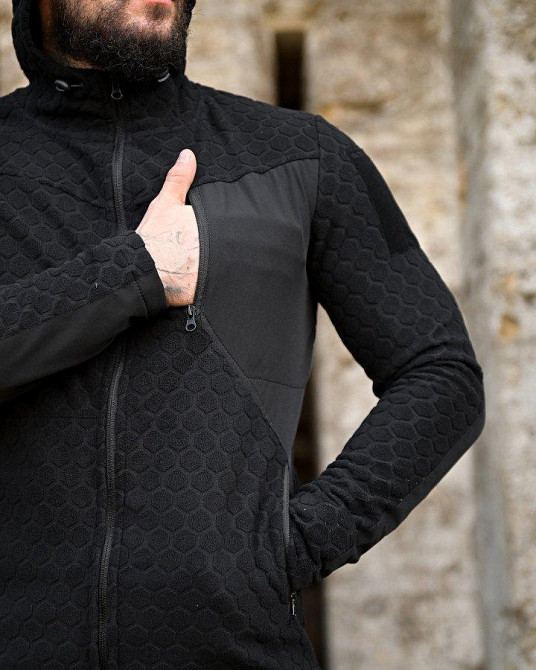 Тактична флісівка KM URBAN чорна ПП7996 Одеса - фото 3