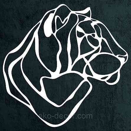 Декоративное настенное Панно «Тигр» Декор на стену 90*90 см, Белый Киев