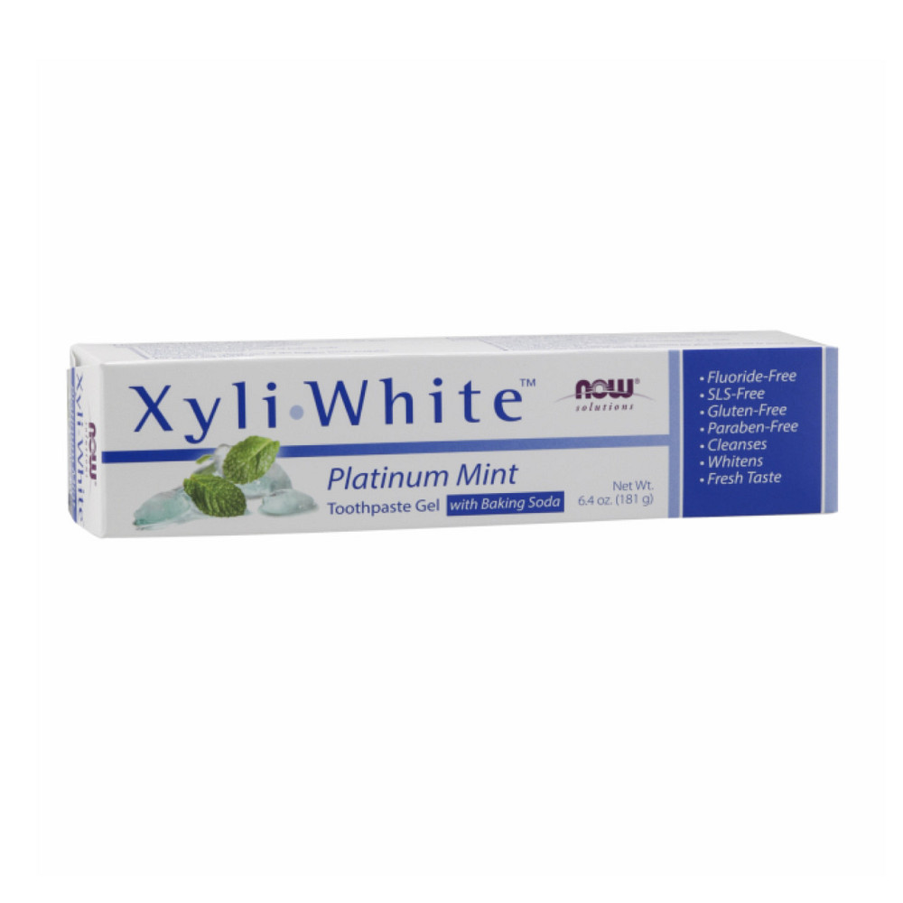 Зубная гель-паста Now Foods Xyli White Toothpaste Gel 181г мята Киев - изображение 1