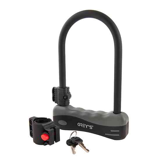 Велозамок Grey's скоба U-lock з кріпленням 12*165*245мм Львів