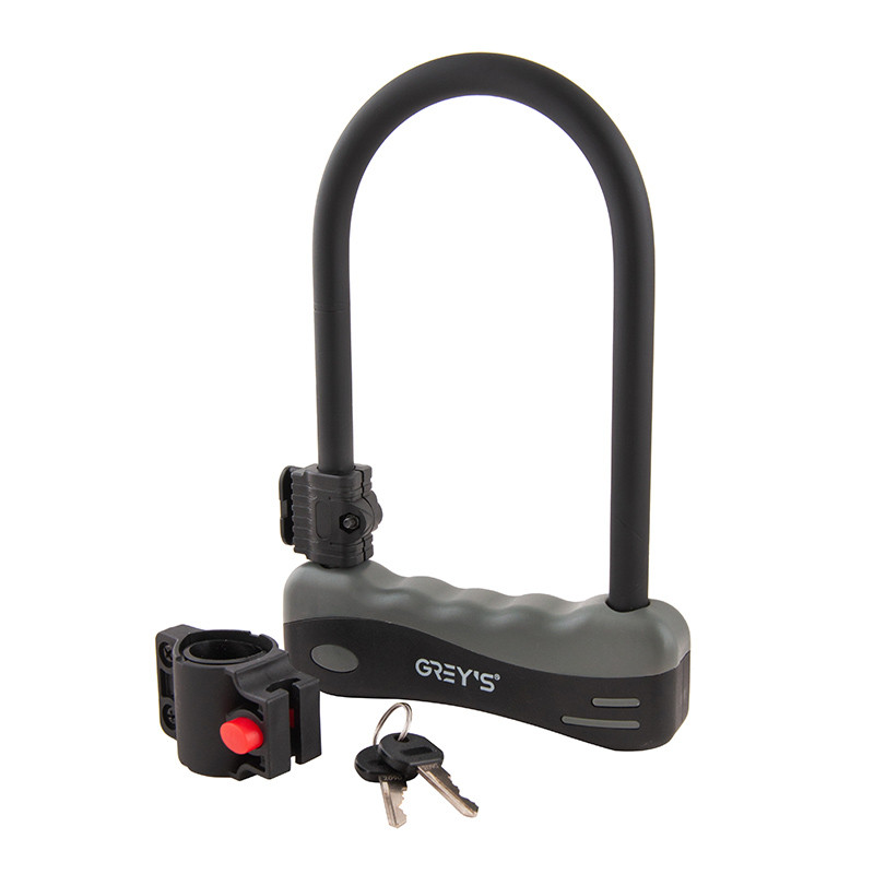 Велозамок Grey's скоба U-lock с креплением 12*165*245мм Львов - изображение 2