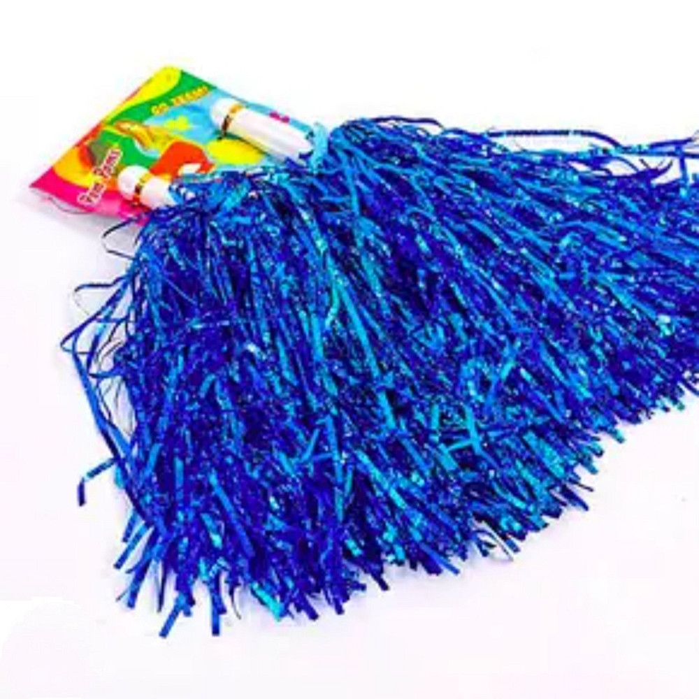 Помпони для чарлідингу синій 2 шт. Київ - фото 1