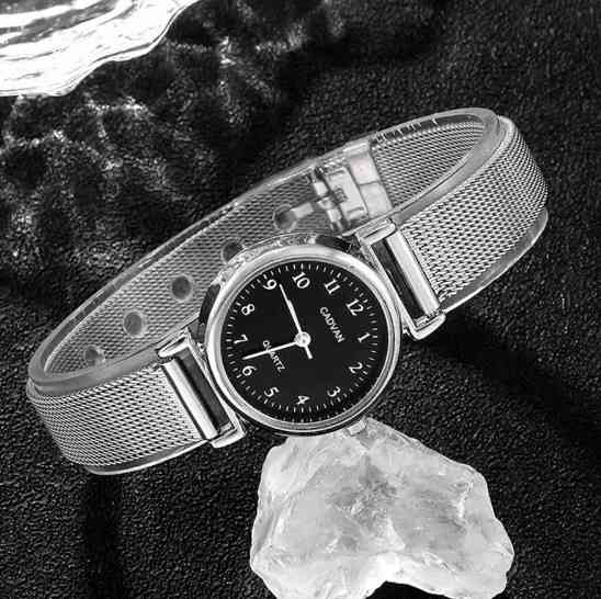 Жіночий подарунковий набір Silver Elegance годинник та п'ять браслетів сріблястий Київ
