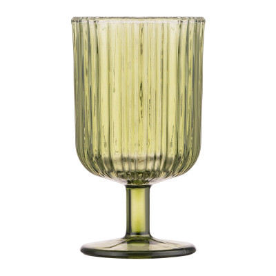 Набор бокалов Ardesto 300мл, 2шт, скло, зелений (AR2630GGR) Винница - изображение 2
