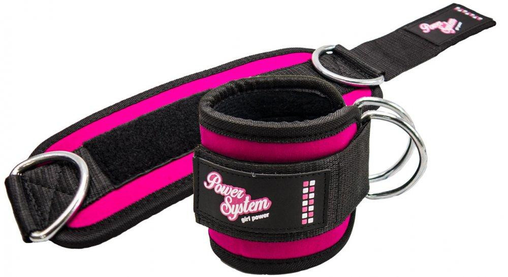 Манжети на щиколотку Power System PS-3450  Ankle Strap Gym Babe Pink Каменское - изображение 1