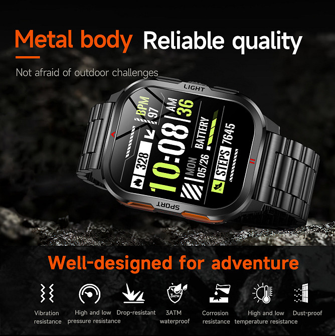 Умные смарт часы Smart Fantastic Steel (2 ремешка) Киев - изображение 15