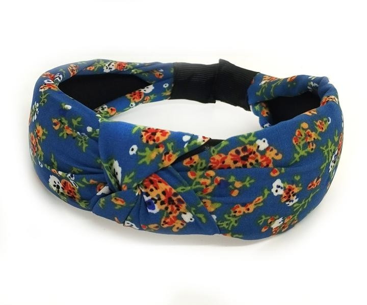 Обруч синій чалми в квітку Київ - фото 1