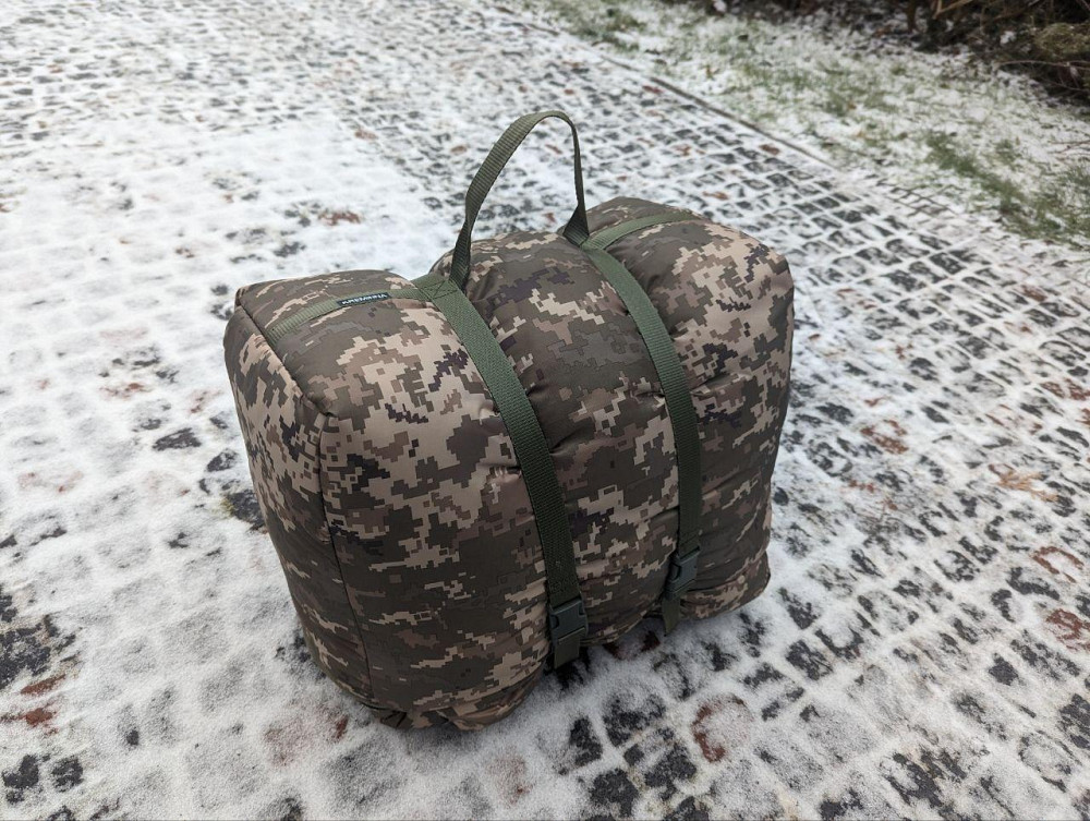 Зимовий спальний мішок просторий -35 Omni-Heat. Спальник ЗСУ. Військовий спальний мішок збільшений 2 Днепр - изображение 5