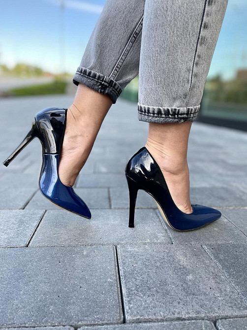 Vices Туфлі жіночі VICES сині еко-лак каблук 11 см 36-37 р. (4010-11) Коломыя - изображение 6