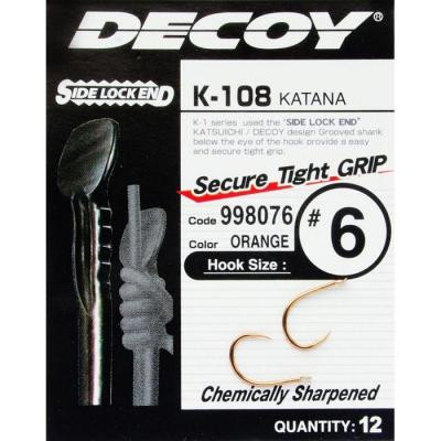 Крючок Decoy K-108 Katana 07 (12 шт/уп) (1562.03.49) Винница - изображение 2