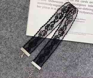 Чокер на шию мереживо чорний Київ