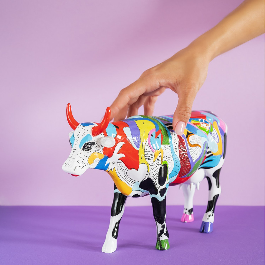 Статуетка корова Ziv's Udderly Cool Cow колекційна (Size L) полірезин Вінниця - фото 2