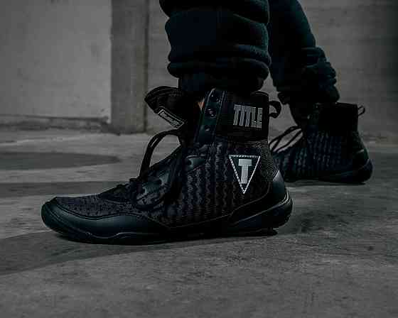 Боксерки (боксерське взуття) TITLE Boxing Predator II Shoes 2.0 Black/Grey 38.5р. Каменское