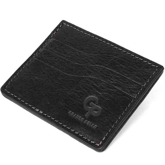 Кожаный картхолдер GRANDE PELLE 11500 Черный Киев