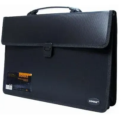 Портфель А4   2відділення "Scholz" 10503  чорний, шт Київ - фото 1