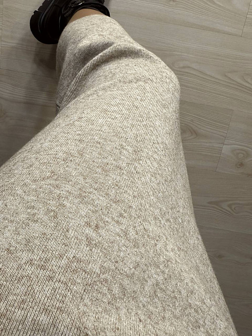 Спідниця жіноча Accorddream 8631 вʼязана міді з розрізом, бежевий, one size Київ - фото 6