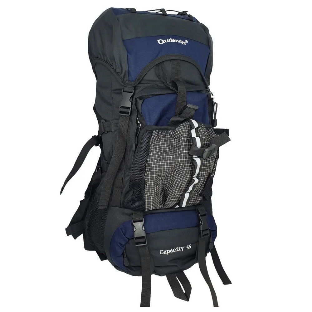 Рюкзак туристичний KAIMAN 55 л чорно-темно-синій Київ - фото 1