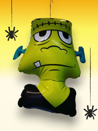 Повітряна куля Франкенштейн декор на Хелловін 43,5 х 35,5 см Німеччина салатовий Київ