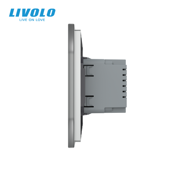 LIVOLO Світильник для сходів підлоги сірий, матове скло, 2700K, 220В, 0.35Вт LIVOLO Коломыя