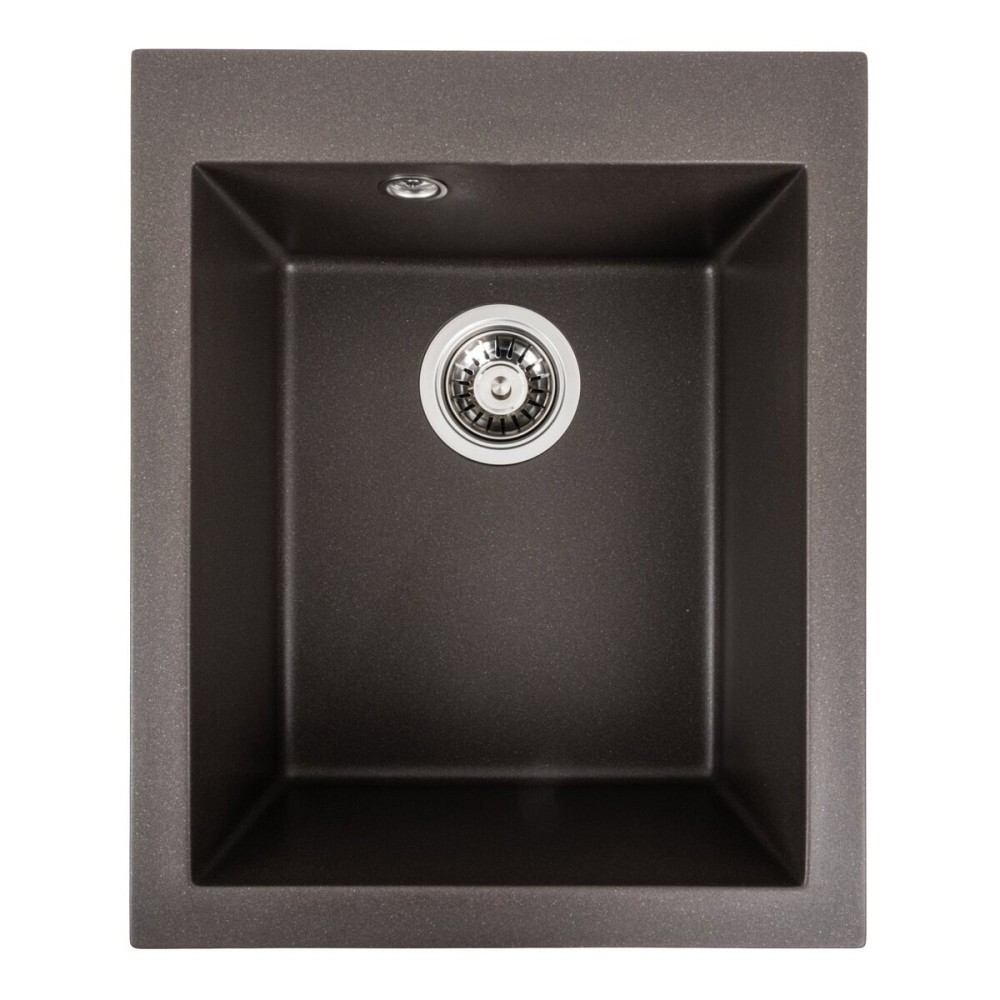 VALESO Гранітна мийка для кухні VALESO 4150 SOKIL матова Темна скеля Київ - фото 3