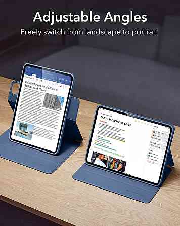 Чохол ESR для iPad Pro 11" з тримачем для стилусу, знімним магнітним чохлом, вертикальною підставкою, для планшету темно-синій Київ