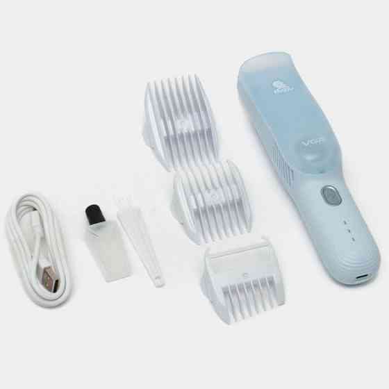 Дитяча машинка для стрижки VGR V-155 BLUE дітей новонароджених безшумна тиха з насадками 0-12 мм YD-98 Київ