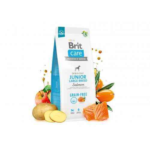 Сухий корм Brit Care Dog Grain-free Junior Large Breed для молодих собак великих порід, беззерновий з лососем, 3 кг Київ