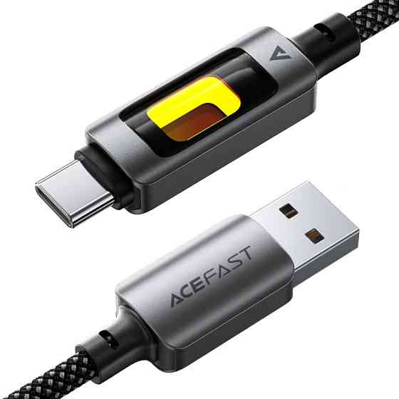 Кабель USB 2.0 AM-Type-C M, 1.2м 60W C21-04 Black Acefast Вінниця