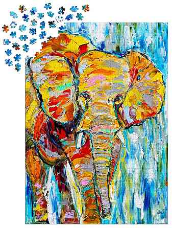 Пазл Різнокольоровий слон - Colorful Elefant (Enjoy-1413) Киев