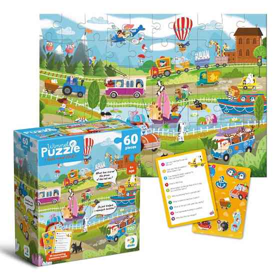 Дитячий віммельпазл "Диво-транспорт" 300660, 60 елементів Вінниця