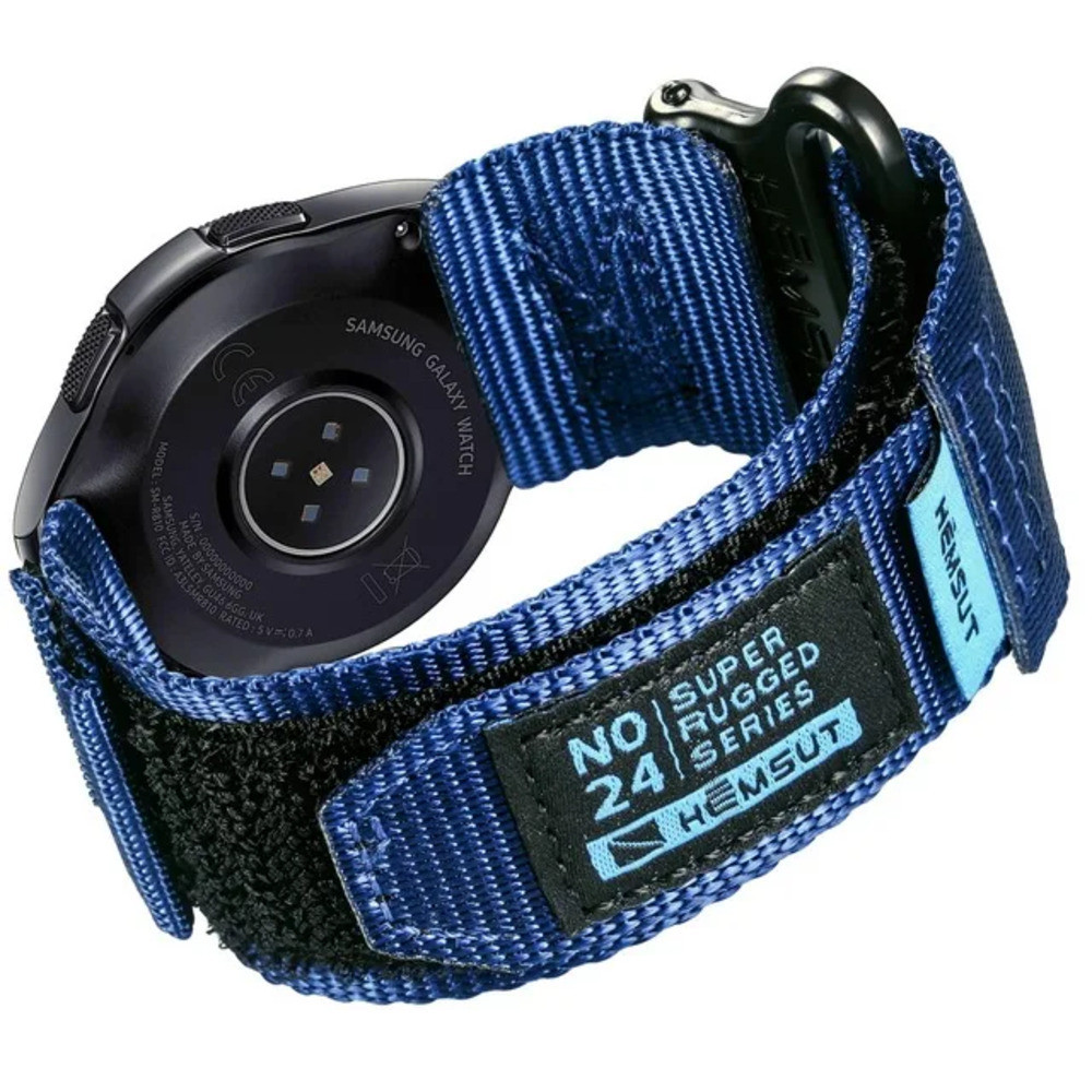 Ремінець для годинника Hemsut HGA121 Super Strong Nylon Blue 20 mm SBR Київ - фото 1