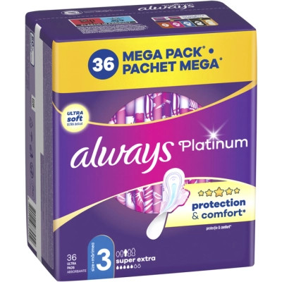 Гигиенические прокладки Always Platinum Super Extra Размер 3 36 шт. (8700216784559) Винница - изображение 2