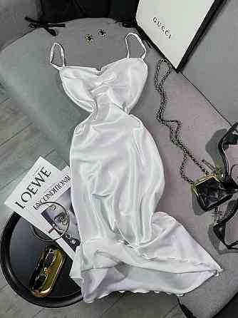 Жіноче романтичне елегантне плаття шовк Білий, 44/46 Одеса