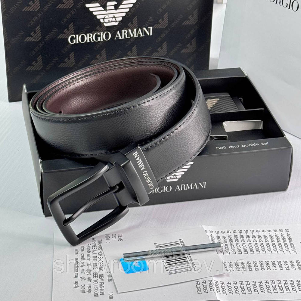 Ремень и две пряжки в подарочной коробке GA (315) Киев - изображение 7