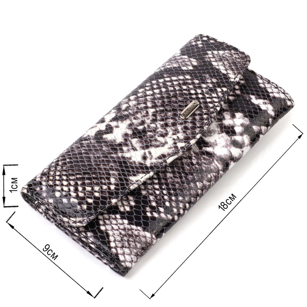 Жіночий шкіряний гаманець для карток купюр та монет CANPELLINI 21692 Різнокольоровий Київ - фото 13