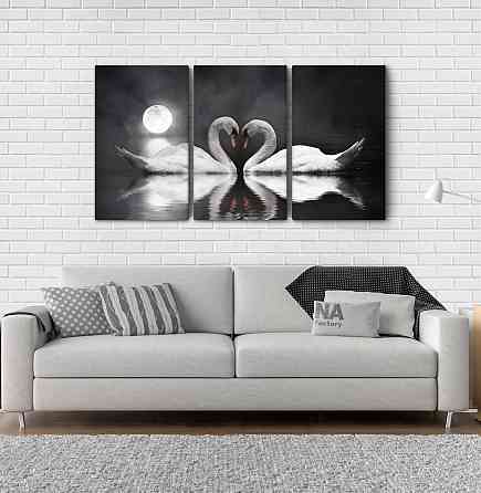 Модульная картина Луна Лебеди   Аrt-128_3А Киев