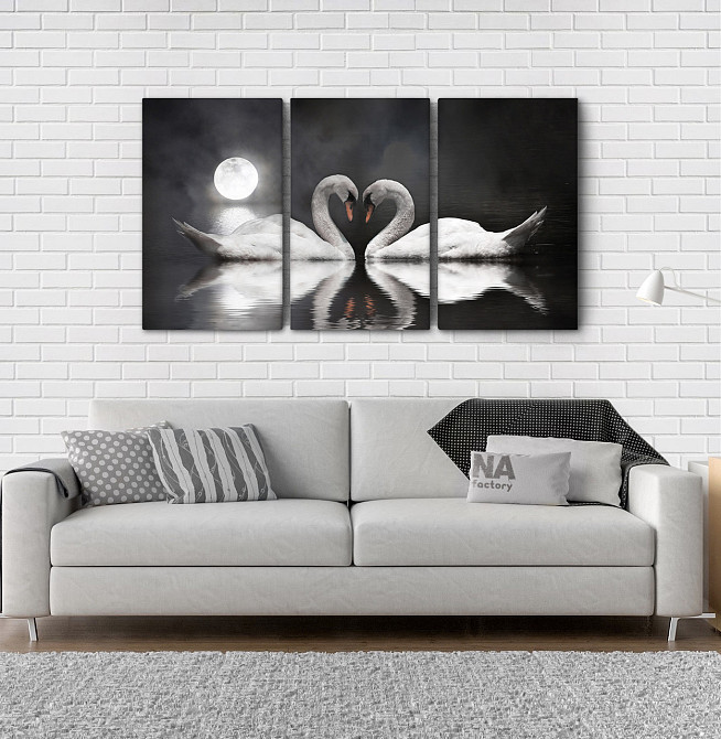 Модульная картина Луна Лебеди   Аrt-128_3А Киев - изображение 2