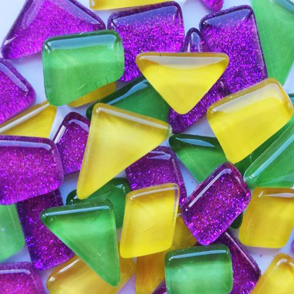 Дитячий набір для творчості "Мозаїчний мікс" MA5002 зелений, жовтий, фіолетовий з глітером Вінниця - фото 2