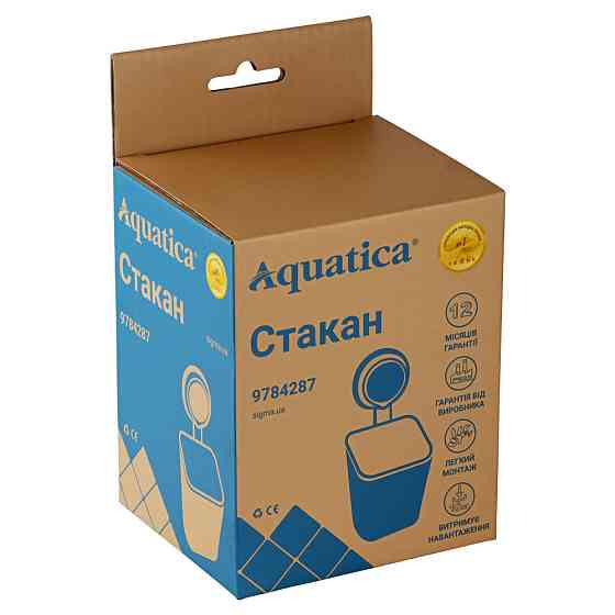 AQUATICA Стакан на вакуумной присоске s42 94×92×195мм AQUATICA (9784287) Киев