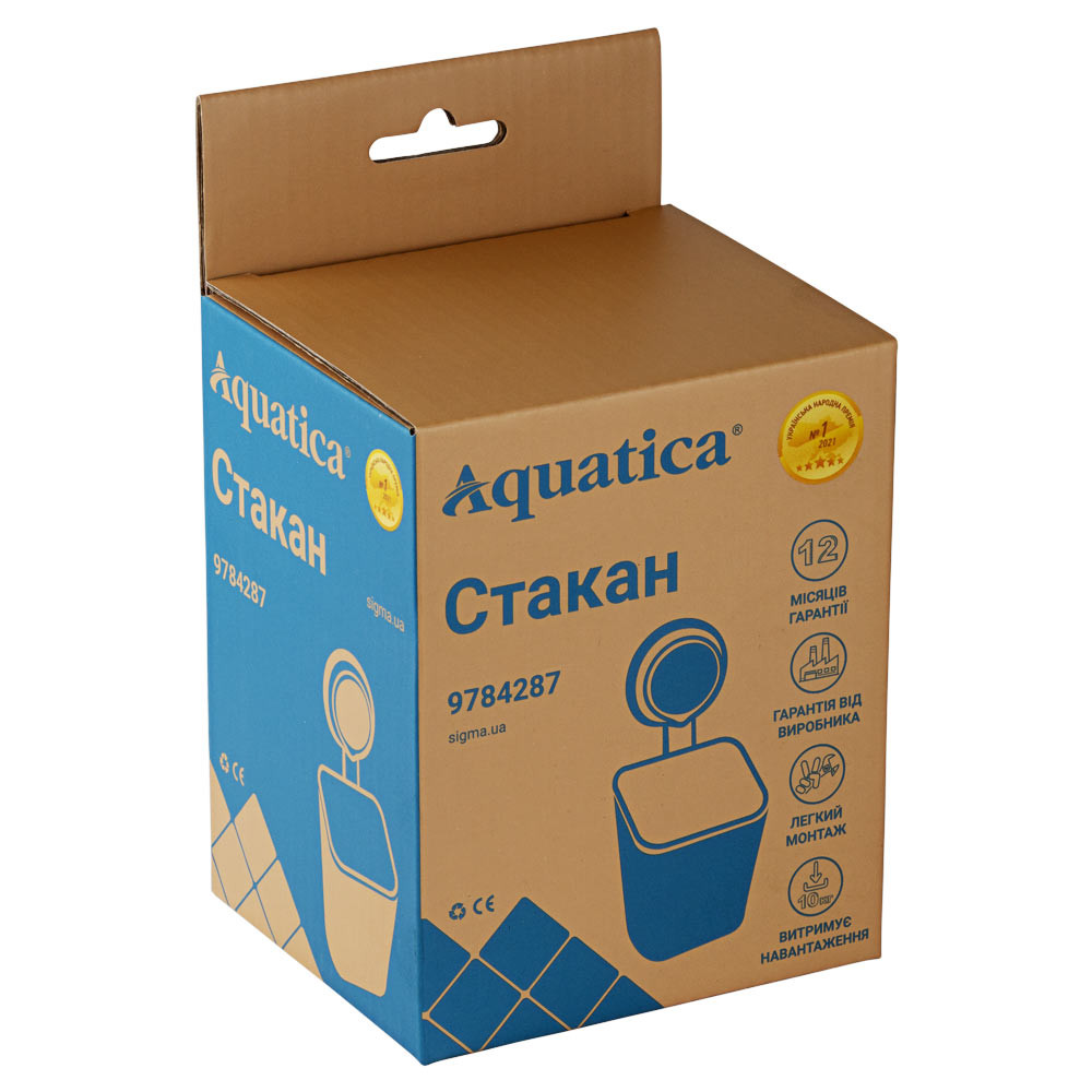 AQUATICA Стакан на вакуумной присоске s42 94×92×195мм AQUATICA (9784287) Киев - изображение 3