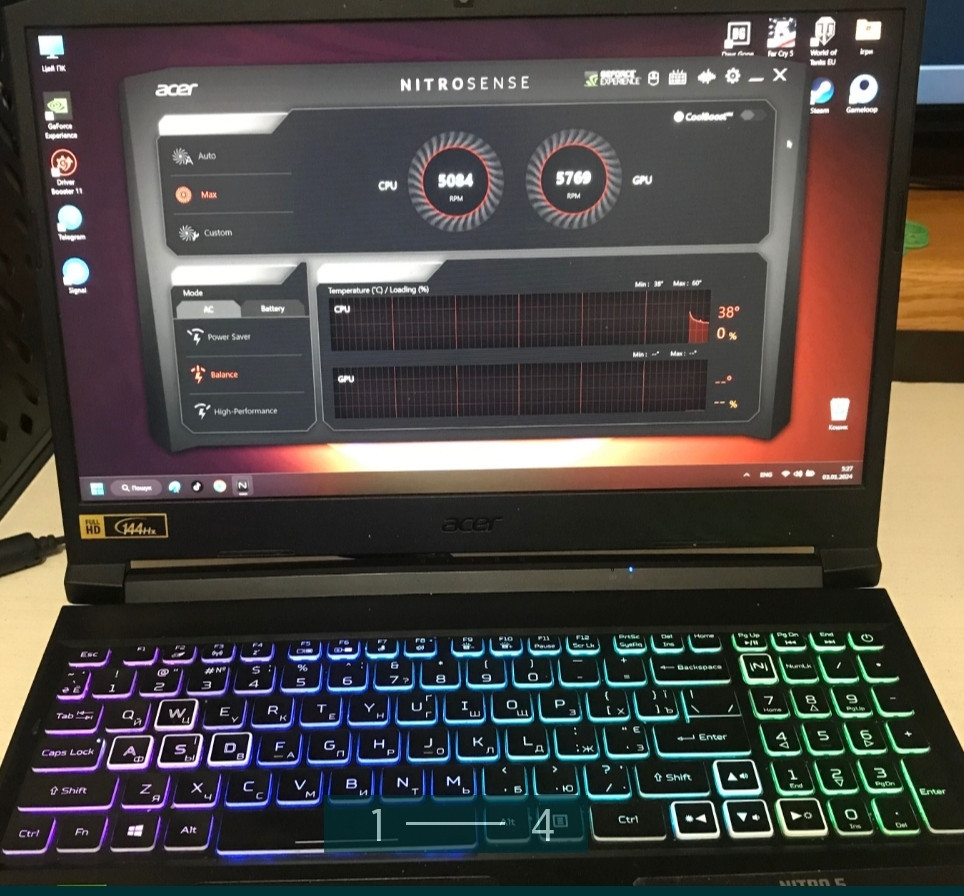 Ноутбук: ASER Nitro 5 RTX 3060/6Gb SSD 1TB Київ - фото 1