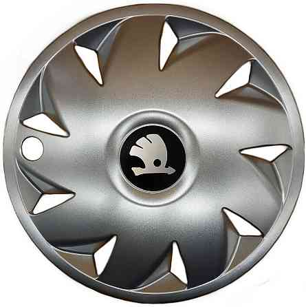 Автомобильные модельные колпаки R14 Skoda 210 4шт, SJS, серебряные Киев