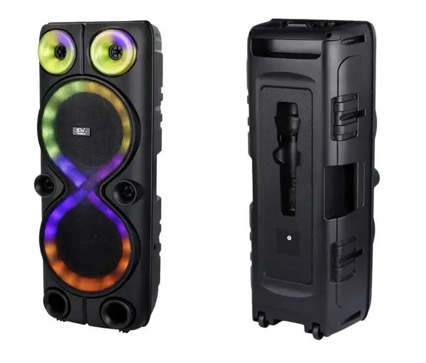 Портативна Bluetooth колонка ZQS8238 з 2 мікрофонами та пультом ДК, FM/USB/TF, LED підсвічування Одеса - фото 5