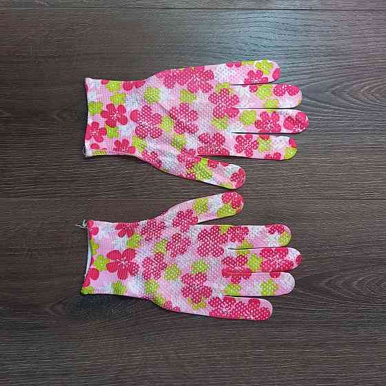 Рукавички робочі трикотажні з PU-покриттям неповна обливка р.8 (M) для дачі, саду та городу. Харків