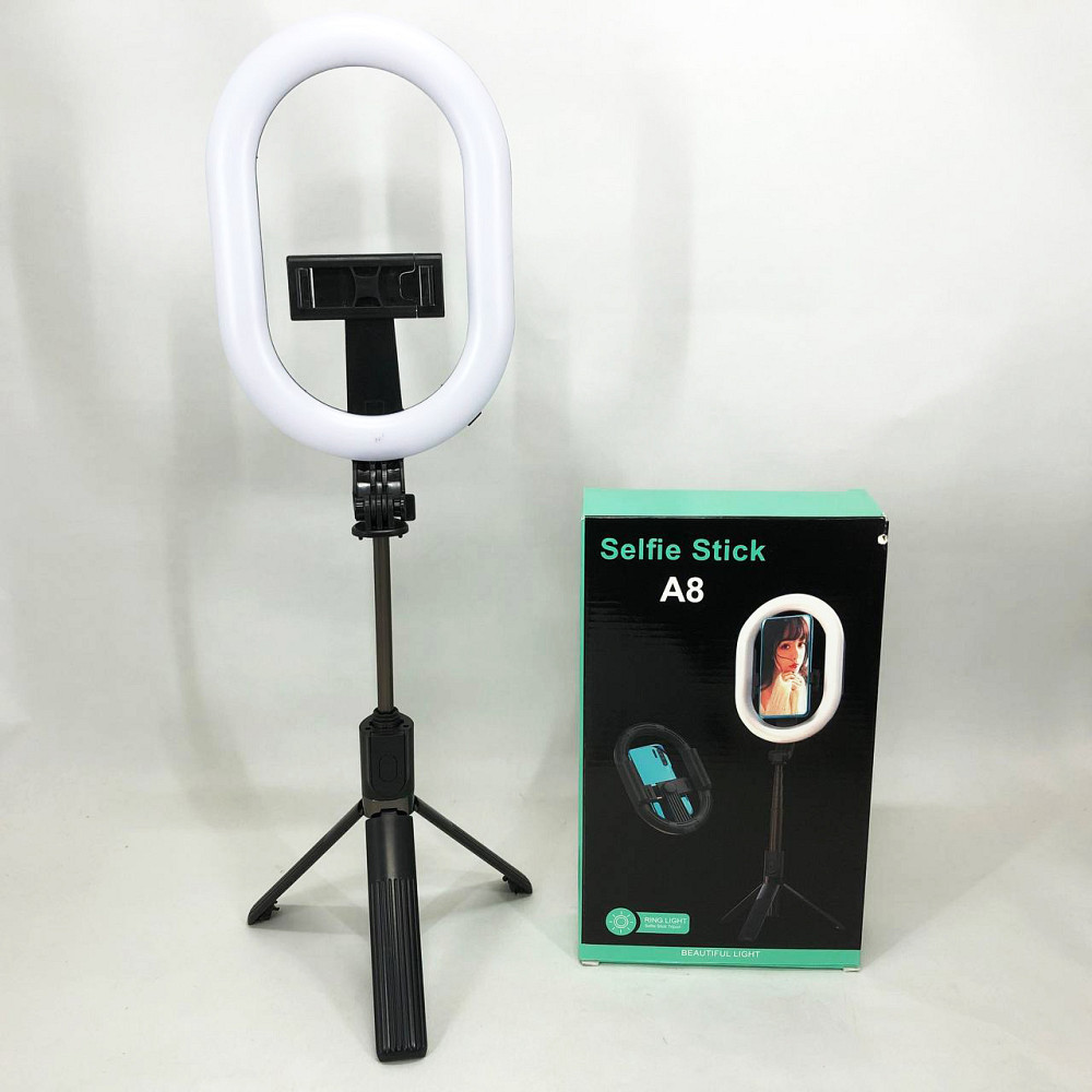 Освітлення для блогера Selfie Stick A8, Професійна лампа, Кольцевой свет, Лампа для тиктокерів RI-56 Львов - изображение 6