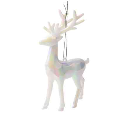 Прикраса декоративна Chomik Олень, пластик, білий, 9х15 см (5900779895928) Вінниця