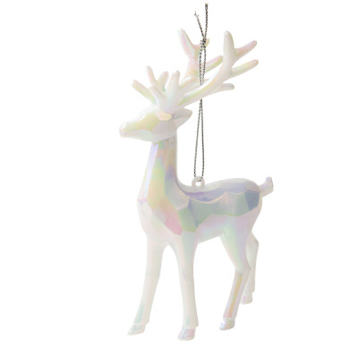 Прикраса декоративна Chomik Олень, пластик, білий, 9х15 см (5900779895928) Вінниця - фото 1