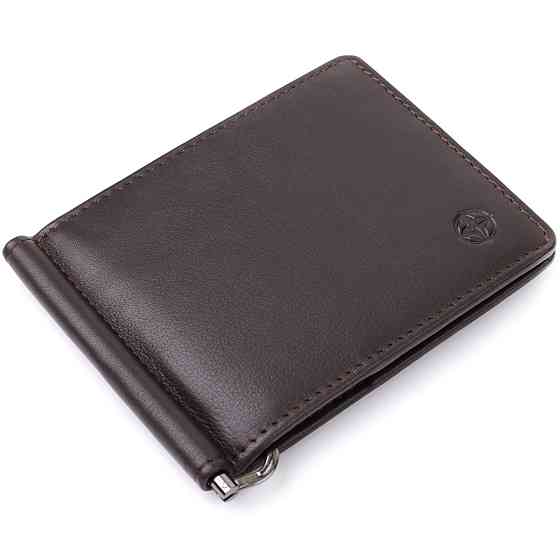Стильний затискач для грошей з м'якої натуральної шкіри Tony Perotti 20847_1 (5000 moro) Коричневий Київ
